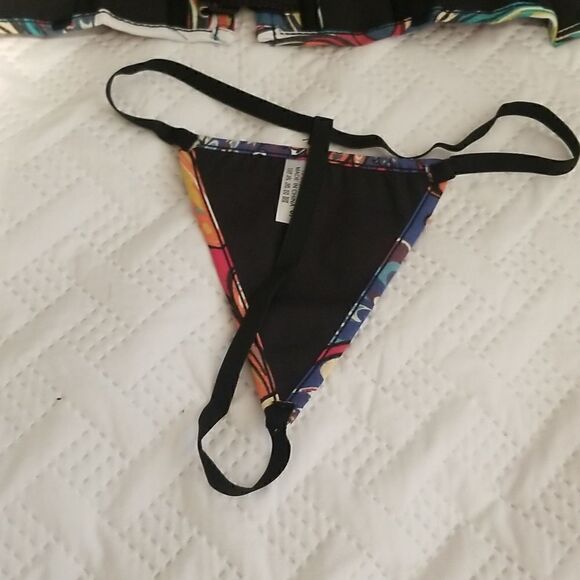 Renaissance lace-up Corset set 2 pc butterfly new with matching panties - Picture 13 of 14